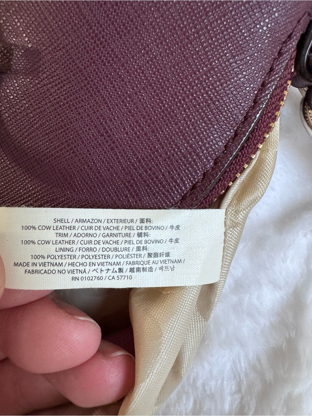 kate spade Cedar Street Maise handbag in Mulled Wine - Picture 11 of 11